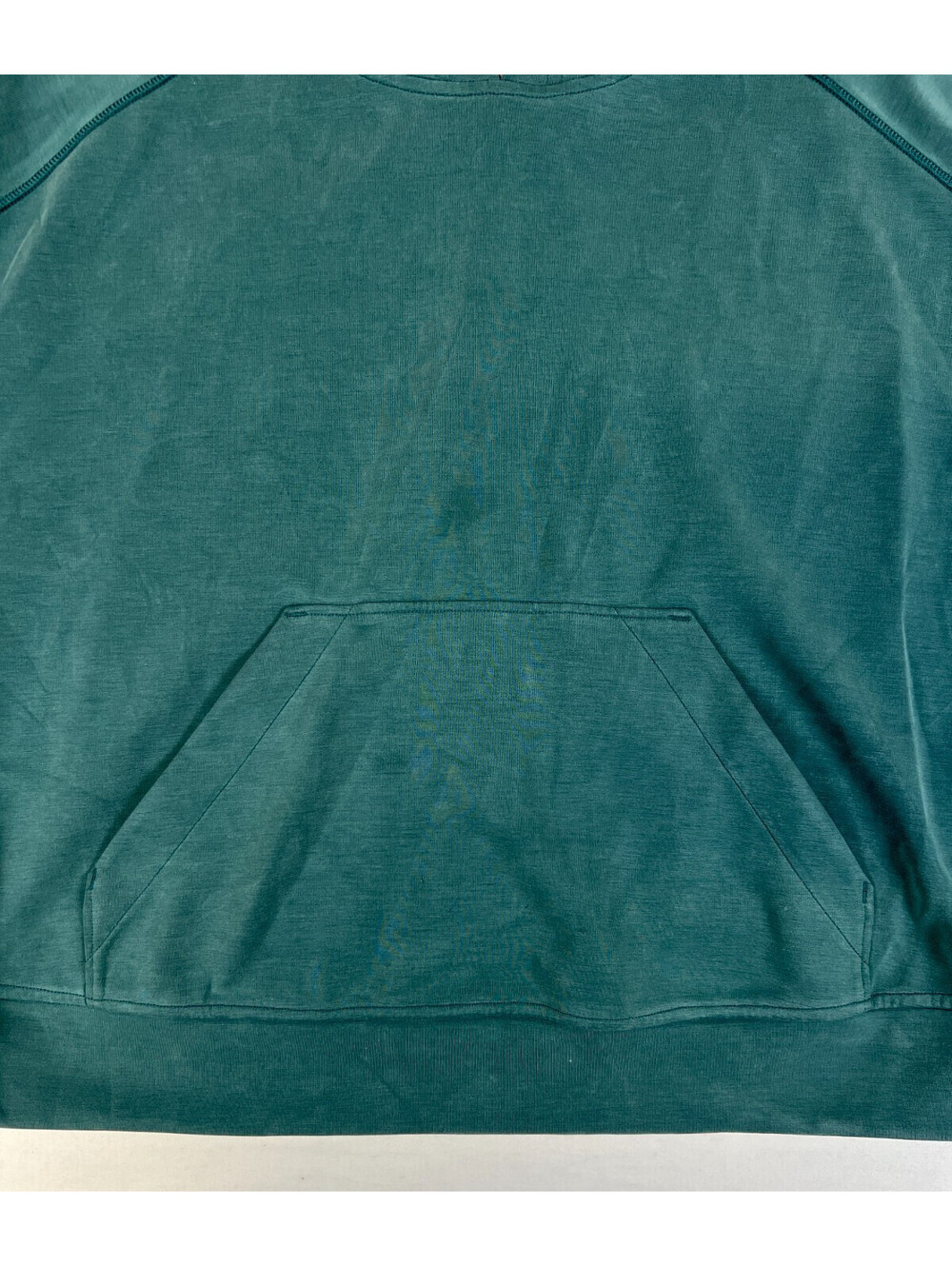 Lululemon Womens 10 Green Modal Blend Pullover Hoodie Athletic Sweatshirt Top - Picture 6 of 12
